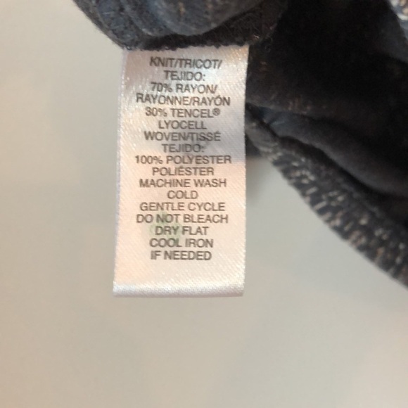 LOFT Shirt 3/4 Length Sleeves Size XS Printed Stretchy Sheer like Sleeves - Picture 11 of 11